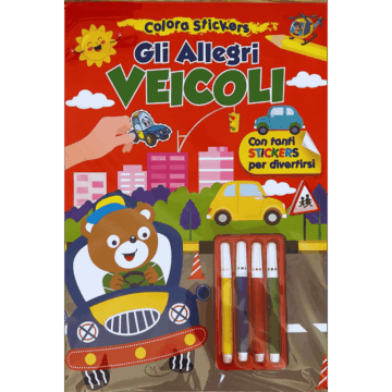 Colora Stickers Gli Allegri VEICOLI