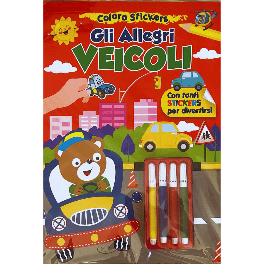 Colora Stickers Gli Allegri VEICOLI