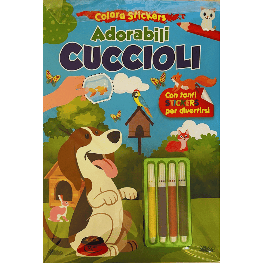 Colora Stickers Adorabili CUCCIOLI