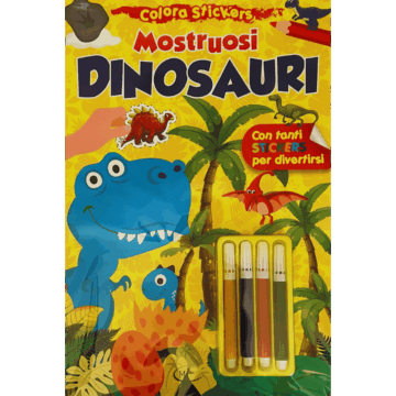 Colora Stickers Mostruosi DINOSAURI