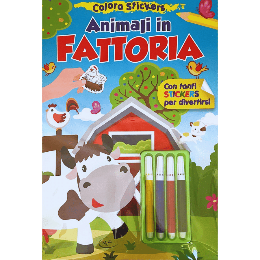 Colora Stickers Animali in FATTORIA