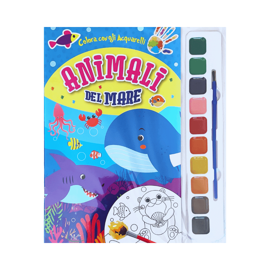 Colora con gli Acquerelli ANIMALI del MARE