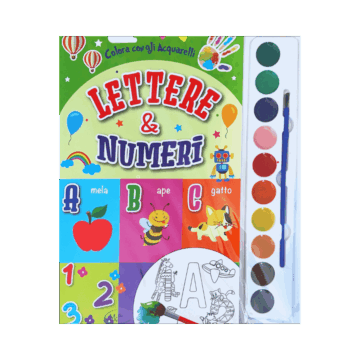 Colora con gli Acquerelli LETTERE & NUMERI